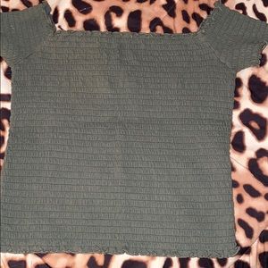 Hollister Off The Shoulder Ribbed Tee